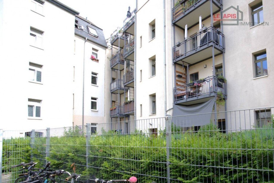 Hausansicht hinten Bild 2 Etagenwohnung Leipzig