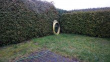 Gartenbereich mit Hecke umz�unte Sitzecke Bild 2 +++EIN WOHLF�HLPARADIES IM BELIEBTEN TAUCHA - ABSOLUTE RUHE AUF EIGENEM GRUND U.BODEN+++