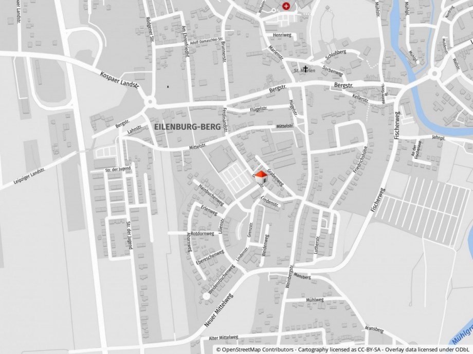 Kartenausschnitt Etagenwohnung Eilenburg