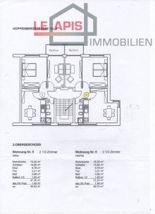 Plan H4  Wohnung ATTRAKTIVE 2-RWG MIT BALKON U. HOBBYRAUM (DACHBODEN) IN GRNER U. BELIEBTER LAGE VON LPZ.-WAHREN