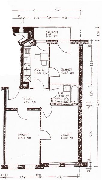Grundriss WE-02 Erdgeschosswohnung Leipzig