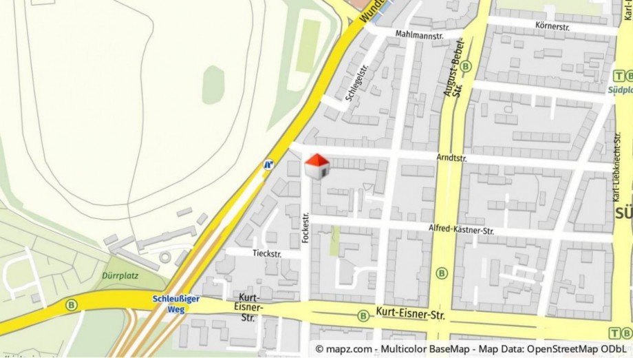 Lageplan Etagenwohnung Leipzig / Leipzig S�dvorstadt