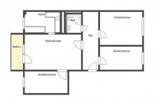 4. Etage +++PFIFFIGE 4-RWG MIT BALKON IN ATTRAKTIVER LAGE VON JENA-WINZERLA+++
