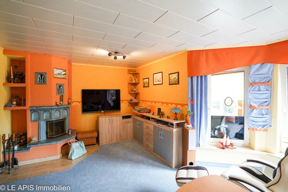 Wohnzimmer EG Einfamilienhaus Gro�weitzschen