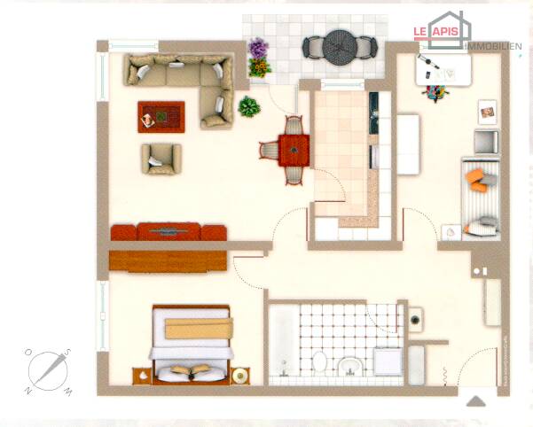Grundriss WE 51 Etagenwohnung Leipzig