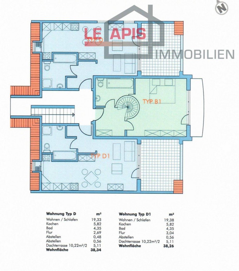 Grundriss Wohnung Dachgeschosswohnung Leipzig