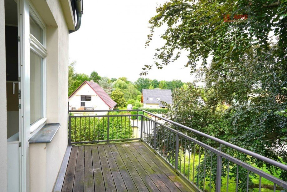 Balkon an der K�che Bild 2 Etagenwohnung Markkleeberg