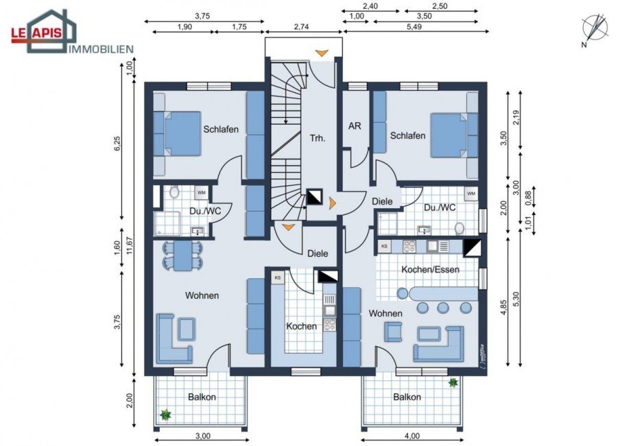 Grundriss WE07 Erdgeschosswohnung Taucha