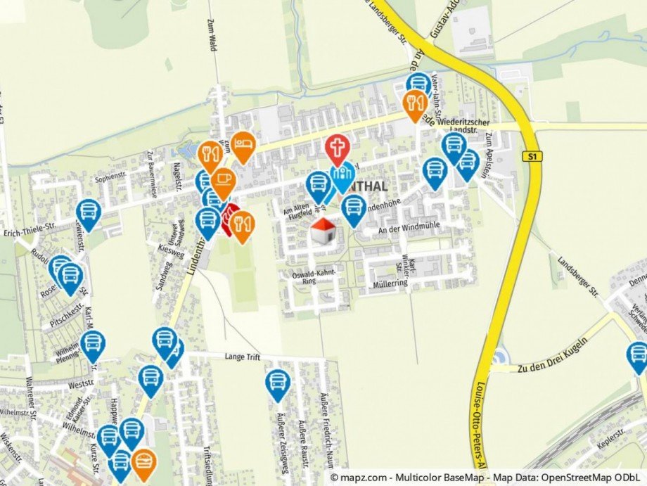 Geolyzer Kartenausschnitt Erdgeschosswohnung Leipzig