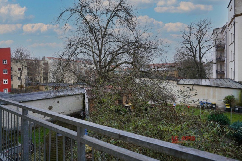 Balkon / Ausblick Broflche Leipzig / Leipzig Sdvorstadt