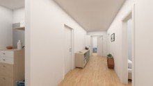 Flur / Diele Homestaging +++FRISCH RENOVIERT HOCHWERTIGE 4-RWG MIT BALKON, FUSSBDHZG, GESPACHTELTE W�NDE+++