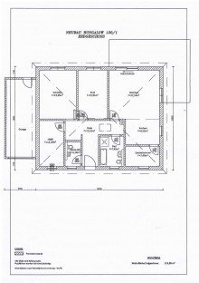 Grundriss +++ ERSTBEZUG! EFH IM BUNGALOWSTIL IN IDYLLISCHER LAGE V. HOLZHAUSEN M. GARAGE U. GR. GARTEN +++