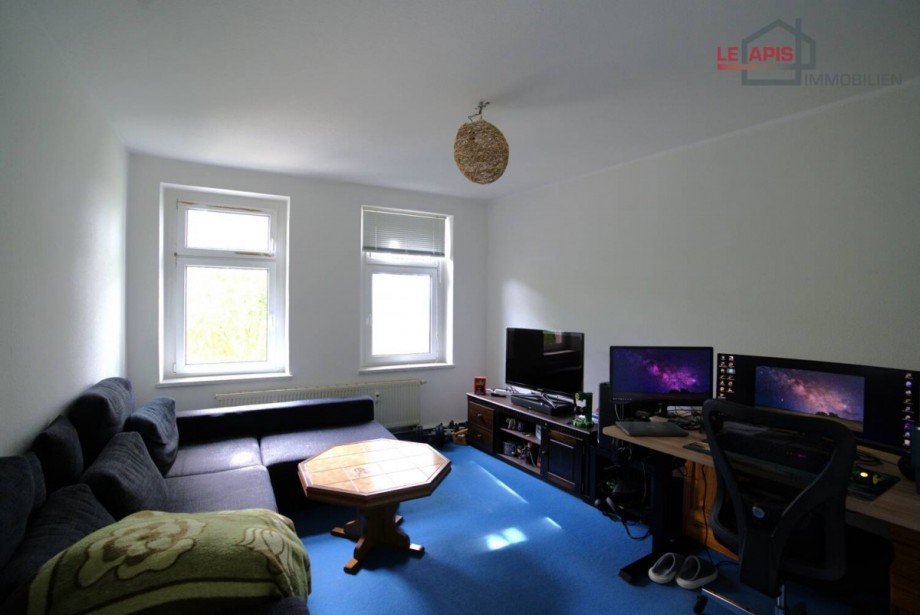 Wohnzimmer Etagenwohnung Leipzig