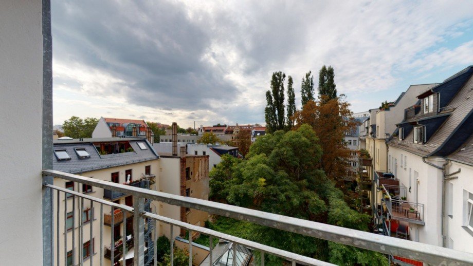 Ausblick vom Balkon Etagenwohnung Leipzig / Leipzig Zentrum-S�d